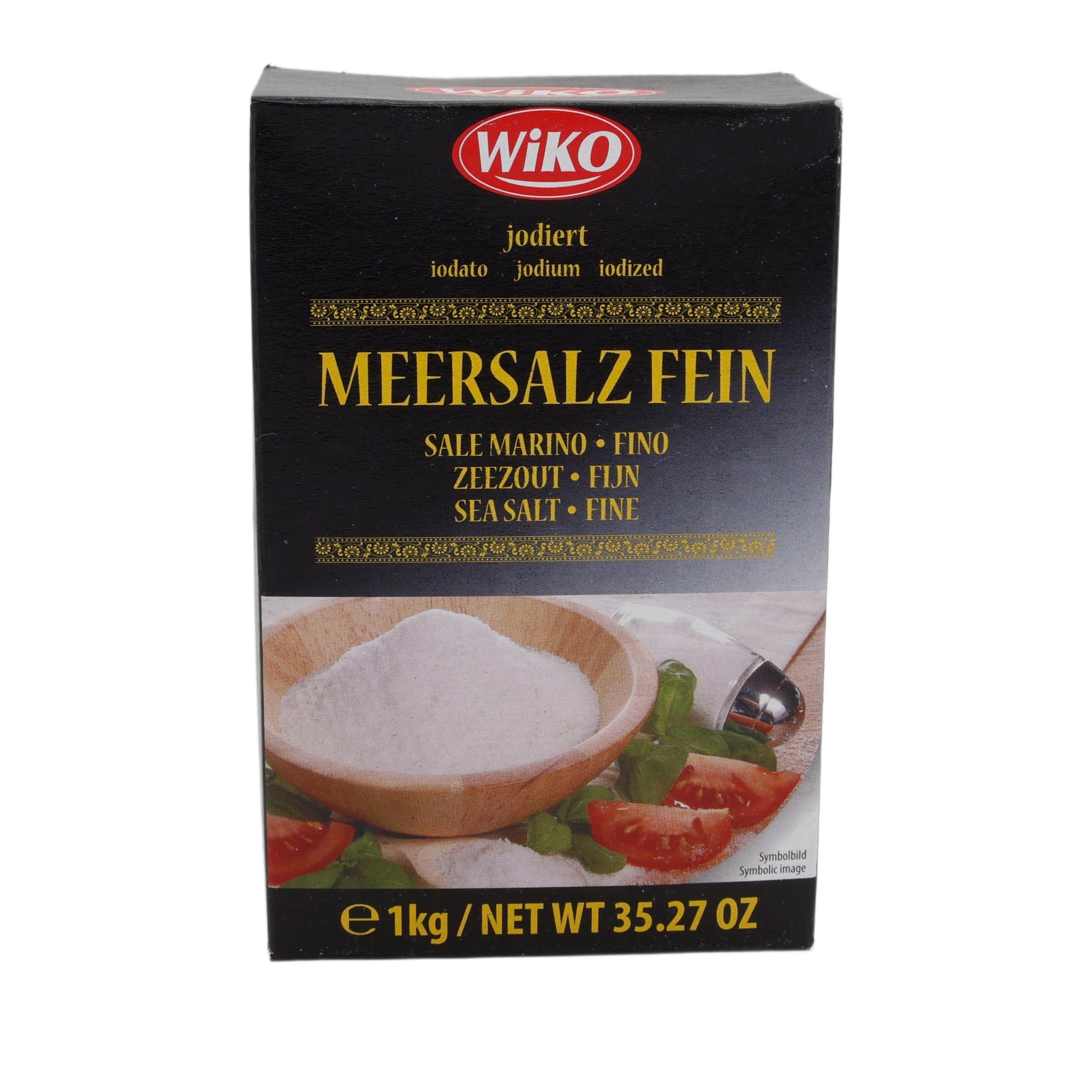 Meersalz Wiko | Jodiert, fein | Hochwertig, feine Körnung, Jodzusatz | 1 kg WIKO